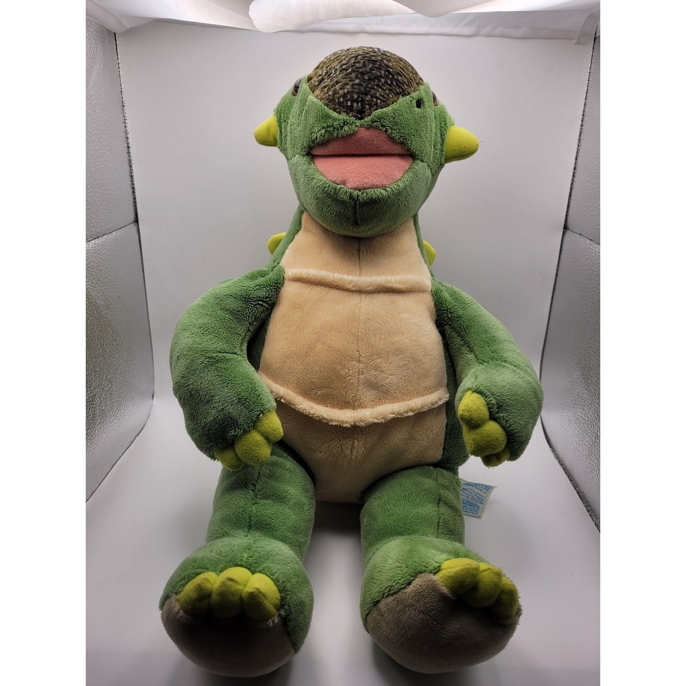 Build-A-Bear Ankylosaurus Dinosaur Plush Kids 18in Green Armored Back